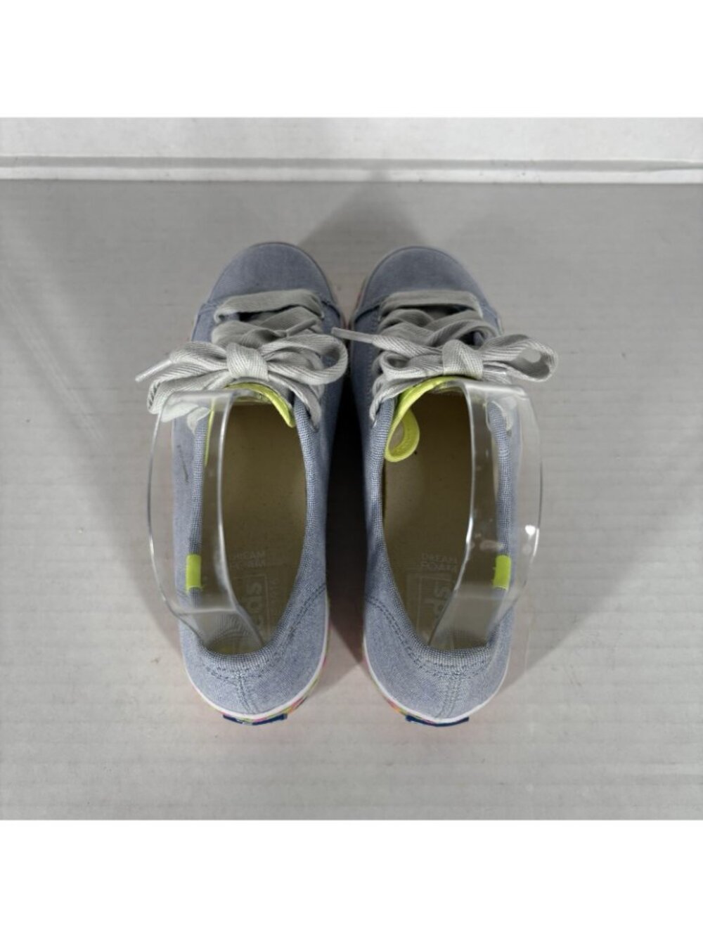 Keds Women 6 Blue Aztec Geo Embroidered Triple Kick Canvas Platform Sneakers - Picture 8 of 13